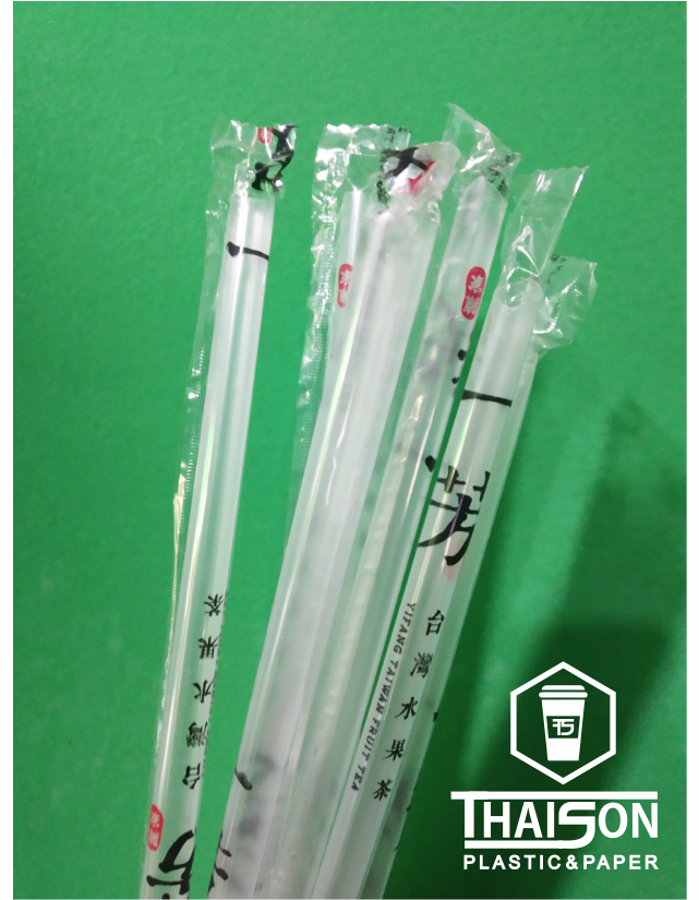 Ống hút cà phê (6mm) IN MÀNG BỌC